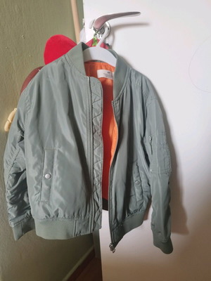 H&M Fly Kids Jacket like new, age 4-6, green and orange