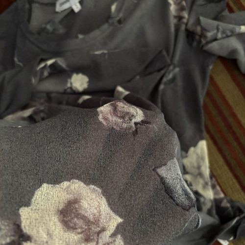 See-through grey blouse like new, sizes XS - S