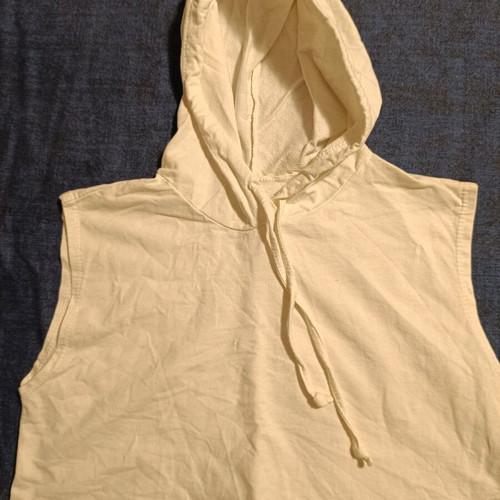 Noho crop hoodie shirt like new, white