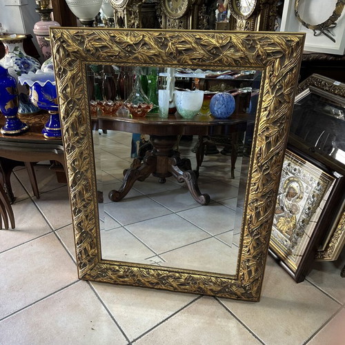 Square mirror with bijou glass used