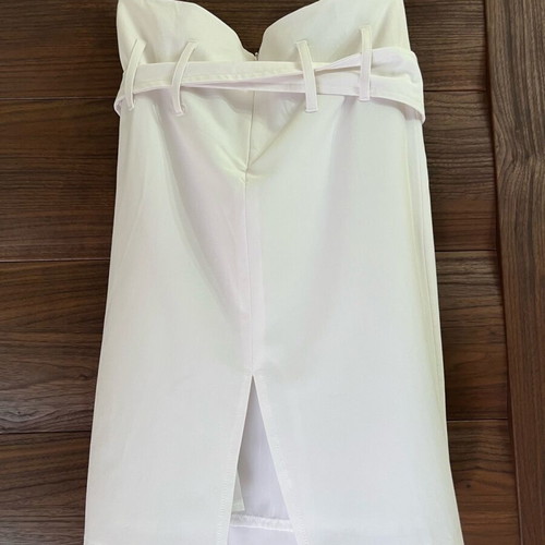 Paranoia midi skirt white like new