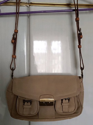 Janet & Janet shoulder bag made of castor leather like new, beige