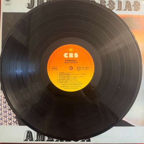 Julio Iglesias America vinyl record like new