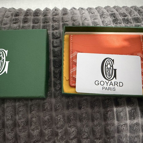 Goyard Paris Wallet new, orange with accessories