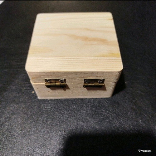 Wooden craft box new, set of 2 pieces, natural wood