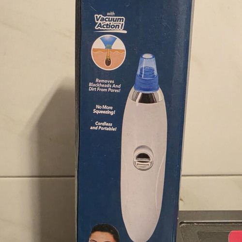 DermaSuction blackhead remover new, vacuum suction device