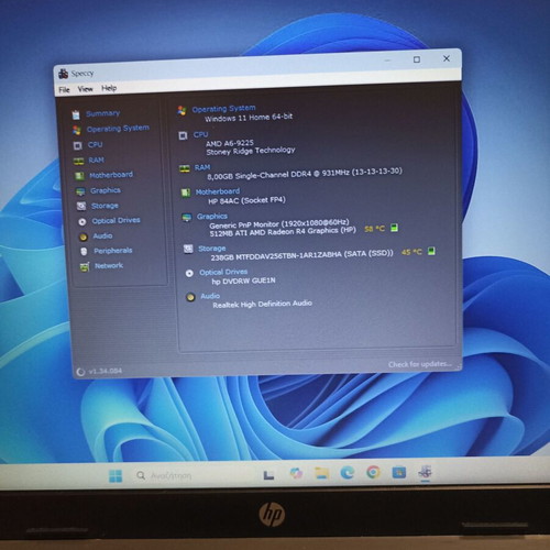 HP 255 G7 laptop with AMD pentacore processor, 8GB RAM, 256GB NVMe SSD, 15.6" FHD
