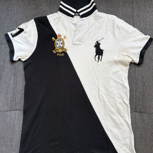 Polo Ralph Lauren men's shirt used, size S, black and white