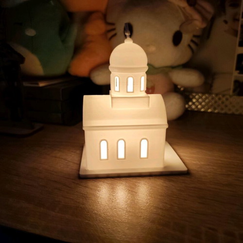 3D Printed Decorative LED Church Lamp New