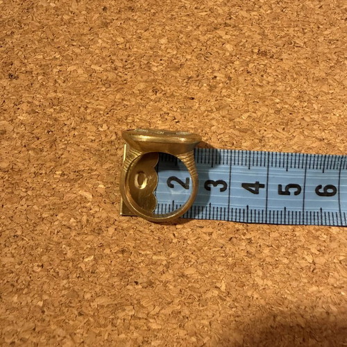 Nidodileda & BreakaStone ring size 52 like new, bronze