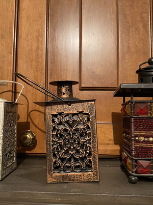 Decorative Lantern Set of 3 vintage boho style, like new