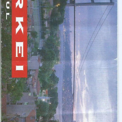 Turkei Istanbul map and guide used, English
