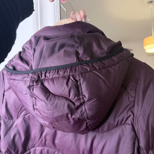 M&S Quilted Puffer Jacket with Hood new, purple