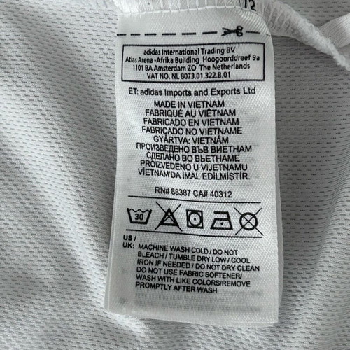 Adidas Golf Solid polo shirt used, XL, white
