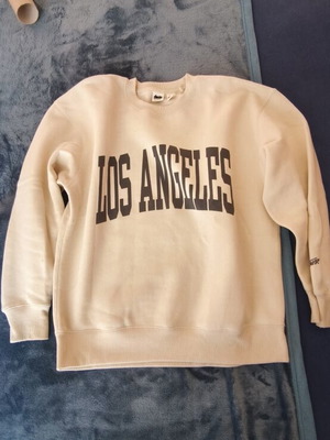 Pull & Bear Los Angeles sweatshirt like new, beige, size M