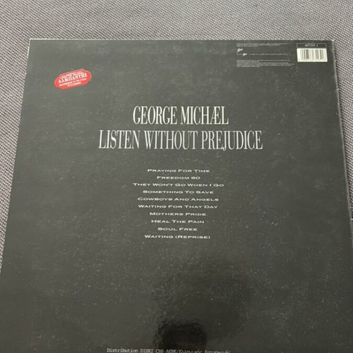 George Michael Listen Without Prejudice LP used, Greek edition