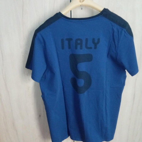 Men's vintage style short-sleeve T-shirt Sfera Eurocup Italy blue size L