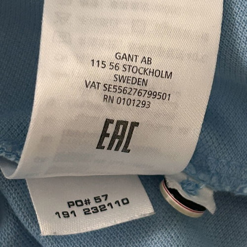 Gant blue cotton T-shirt size L