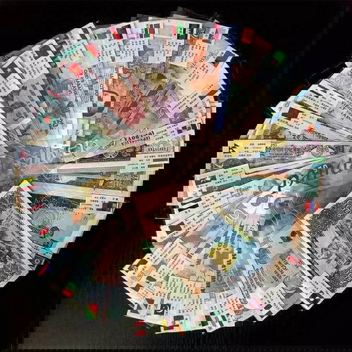 Χαρτονομίσματα ακυκλοφόρητα, πακέτο 100, καινούργια