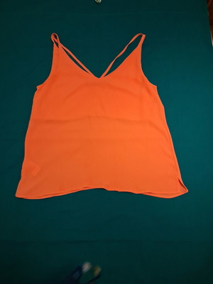 Women's top with thin straps coral like new