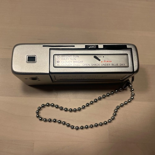 Minolta 16 camera model P used with case