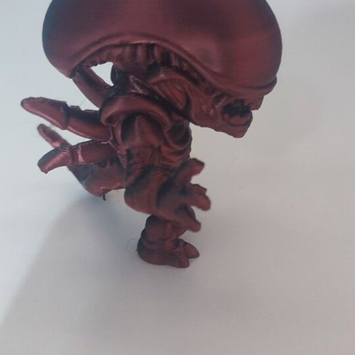 Alien 3D-printed figure like new, 6 x 6 cm