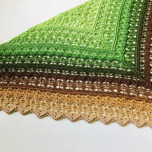 Knitted Vesna scarf new multicolor handmade