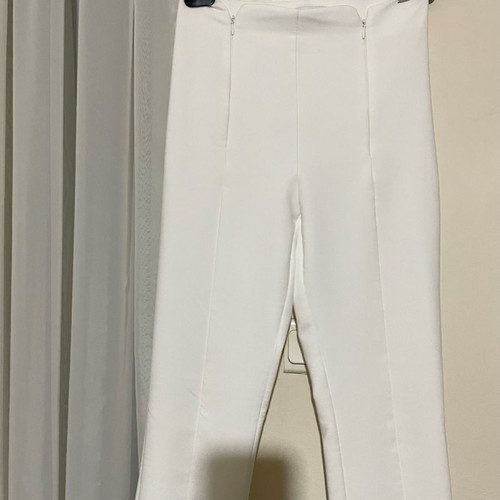 Toi&Moi white high-waisted pants worn once, size S