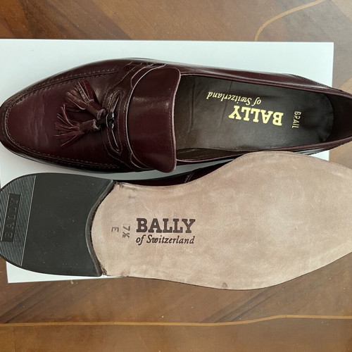 Bally shoes new, burgundy size 41.5 made in Switzerland