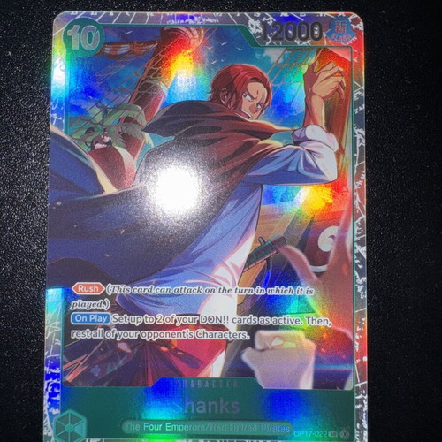 One Piece Shanks OP17 card