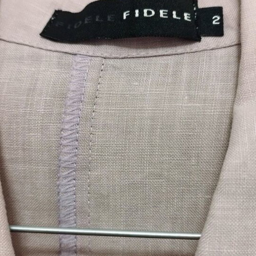 FIDELE shirt 100% linen, like new, size S, light purple
