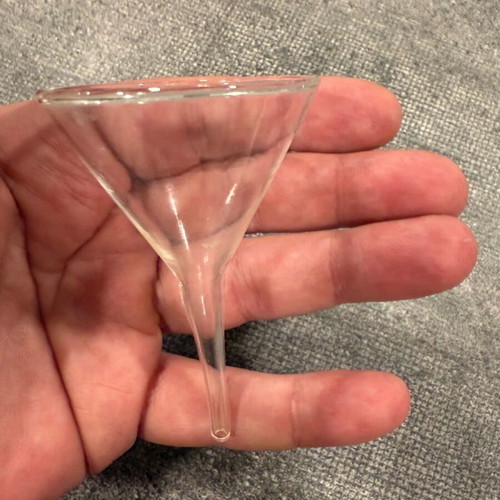 Miniature glass funnel like new
