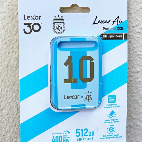 Lexar Air Elite Legends AFA Edition USB-C External SSD 512GB new