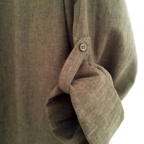 Jean Pascale men's khaki shirt new, regular fit, size L