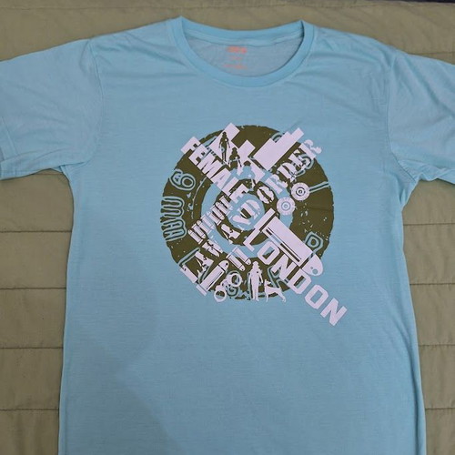 London T-shirt XXL like new, turquoise