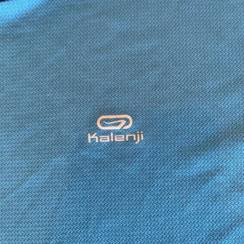 Kalenji T-shirt used, blue technical sportswear for running