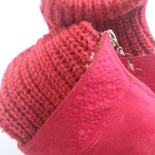 Red boots used, size 38