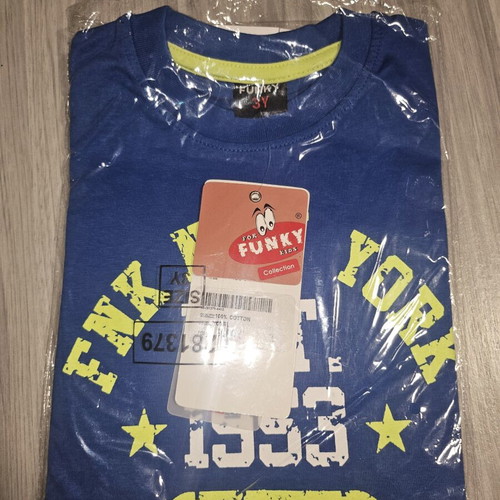 Funky T-shirt new, size 3 years, blue