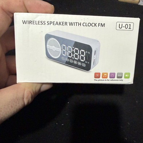 Bluetooth speaker with digital clock and FM radio U-01