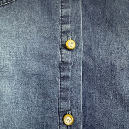 Denim shirt like new, size Small, blue