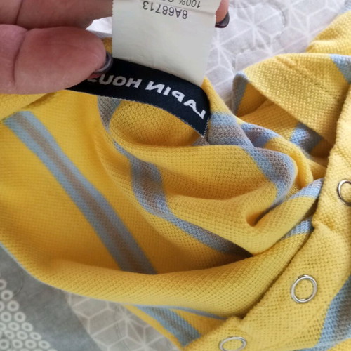 Lapin House baby bodysuit polo design like new for 9 months boy