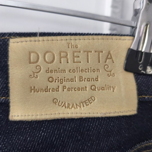Doretta dark blue denim jeans used, elastic fabric, comfortable fit