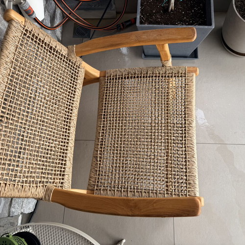 Rattan chair set with bench new