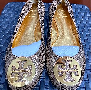 Tory Burch genuinely leather flat shoe almost new size 36