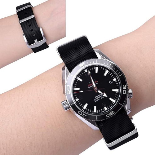 Λουράκι Nato Strap Style Premium Scuba Μαύρο 19mm - 20mm καινούργιο