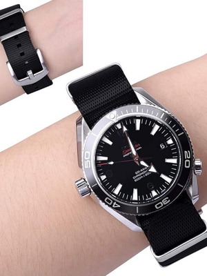 Λουράκι Nato Strap Style Premium Scuba Μαύρο 19mm - 20mm καινούργιο