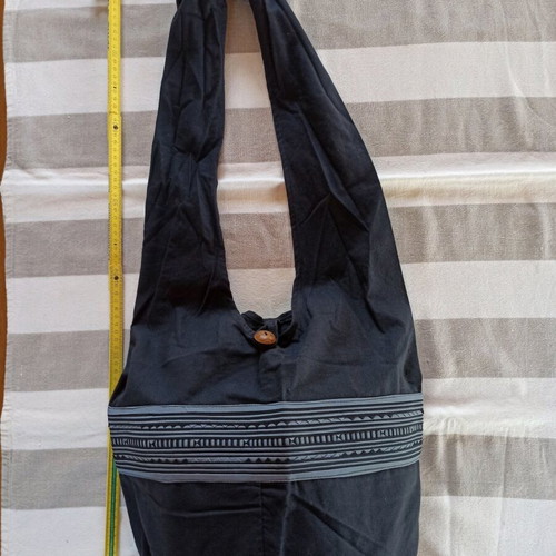 Cotton large crossbody shoulder bag new, handmade
