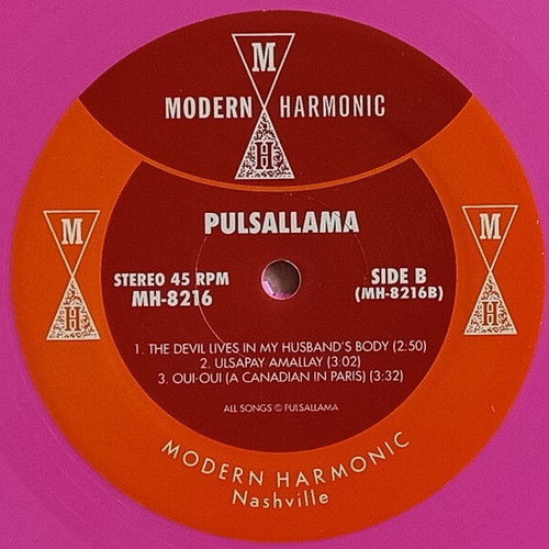Pulsallama vinyl record used with obi