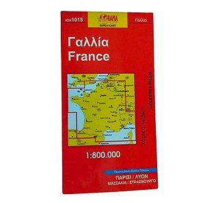 Χάρτης Οδικός Τουριστικός αναδιπλούμενος Γαλλία