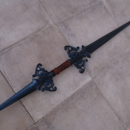 Sword of Miracles Lineage 2 cosplay, 3D printed, leather handle